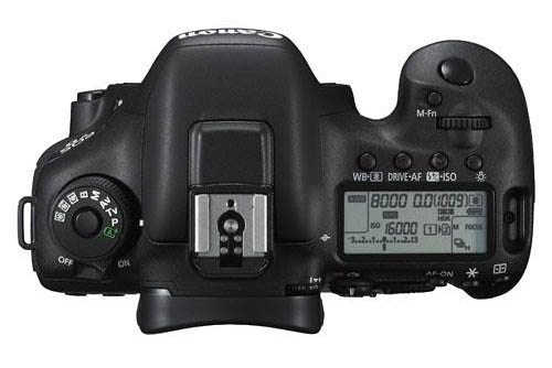 Canon 7D Mark II body top
