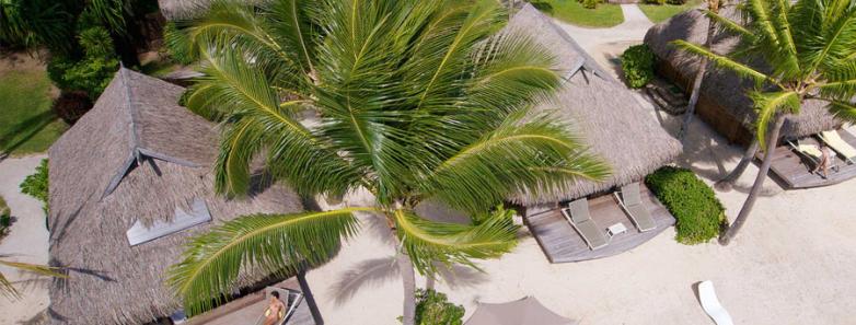 Manava Beach Resort Moorea Arial View