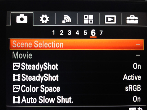 Sony RX-100 III Menu Settings